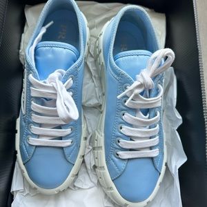 Prada double wheel nylon gabardine sneakers - never worn